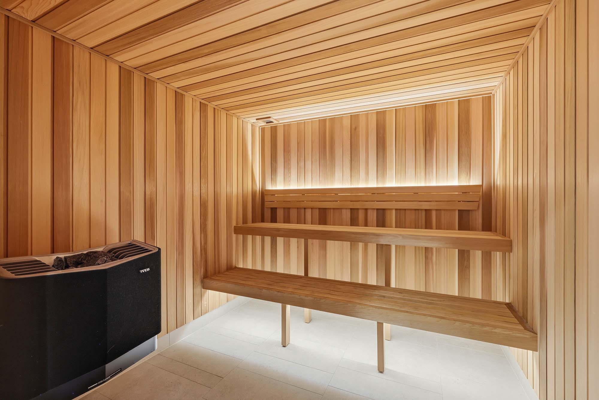 AMAYA Swedish-style sauna and steam room
